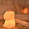 Dudu Beast Silicone Night Light usb charging Atmosphere Bedside night light Creative Gift Children Cartoon cute Pet Desk Lamp details Picture